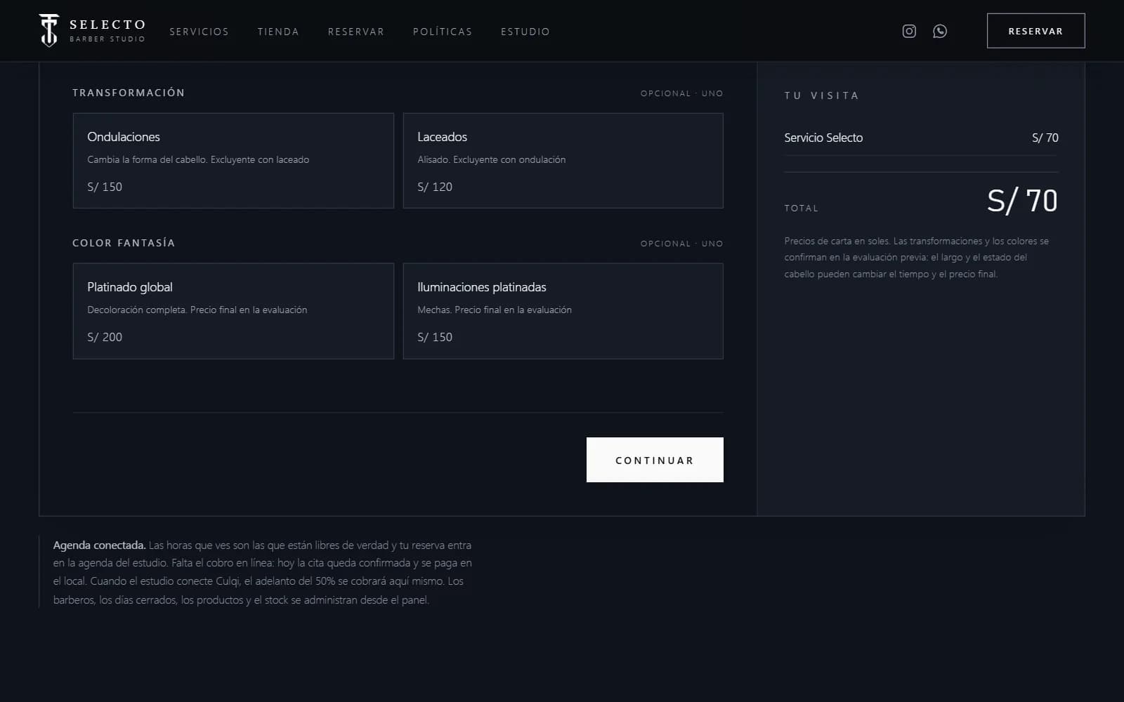 Captura 2 de Selecto Barber Studio